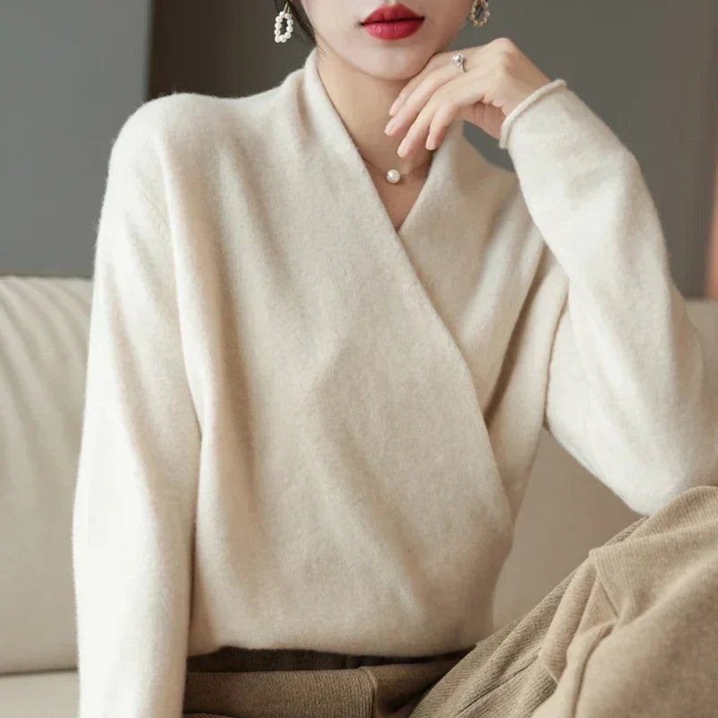 Stella Women's Wool Wrap Sweater 3