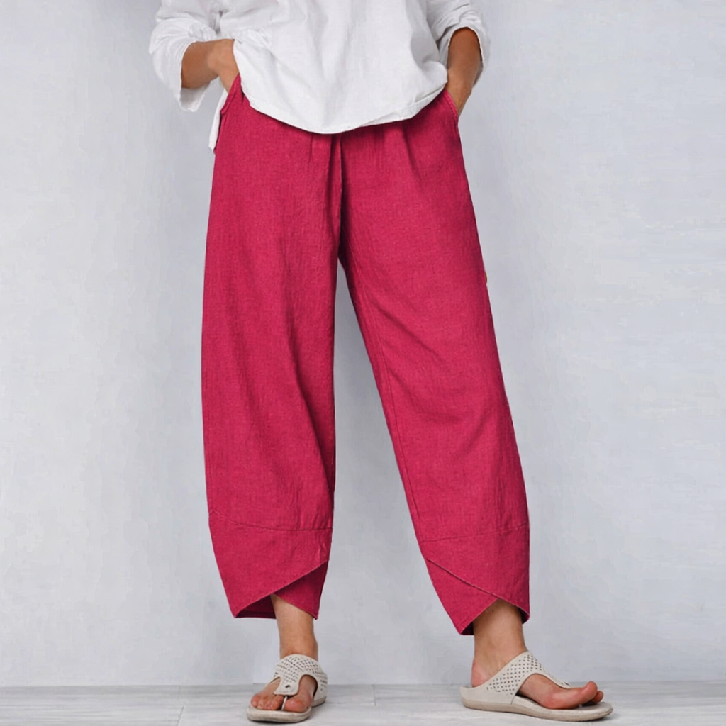 Tessa Women's Relaxed Fit Wide Leg Trousers 4