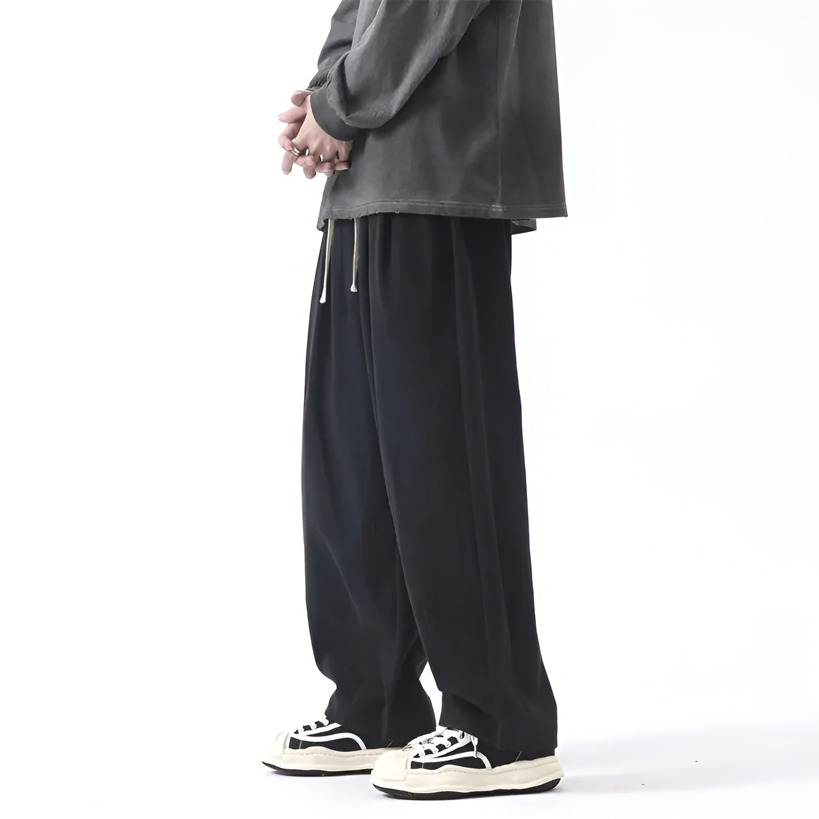 Theodore Men's Wide Leg Cotton Trousers 4