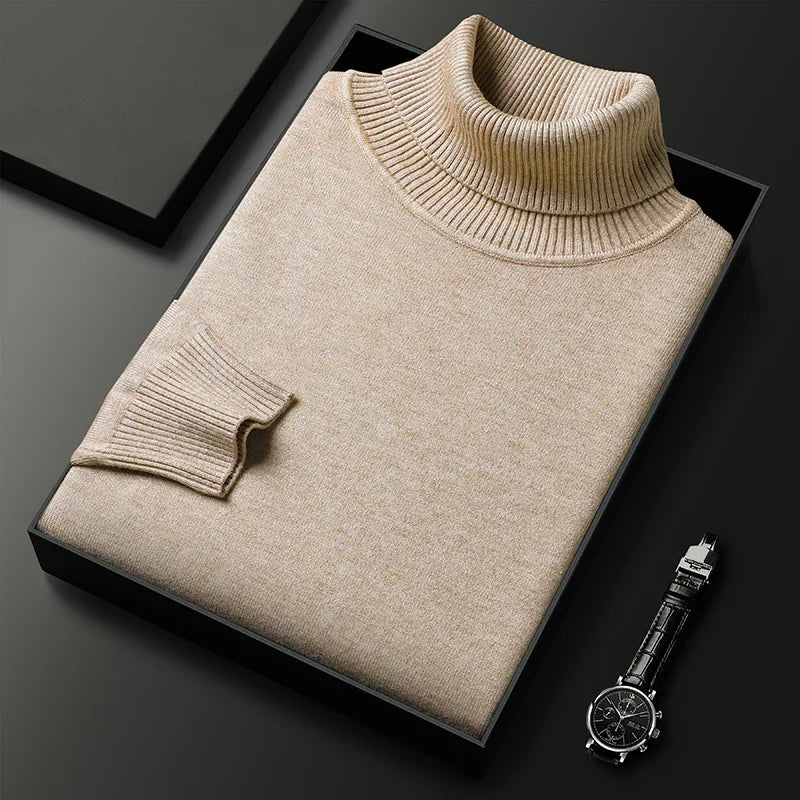 Theodore Men's Wool Turtleneck Sweater 1