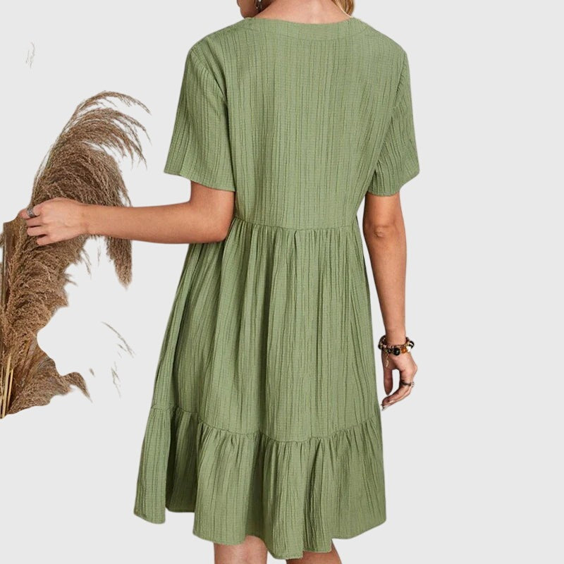 Tiered Babydoll Mini Dress