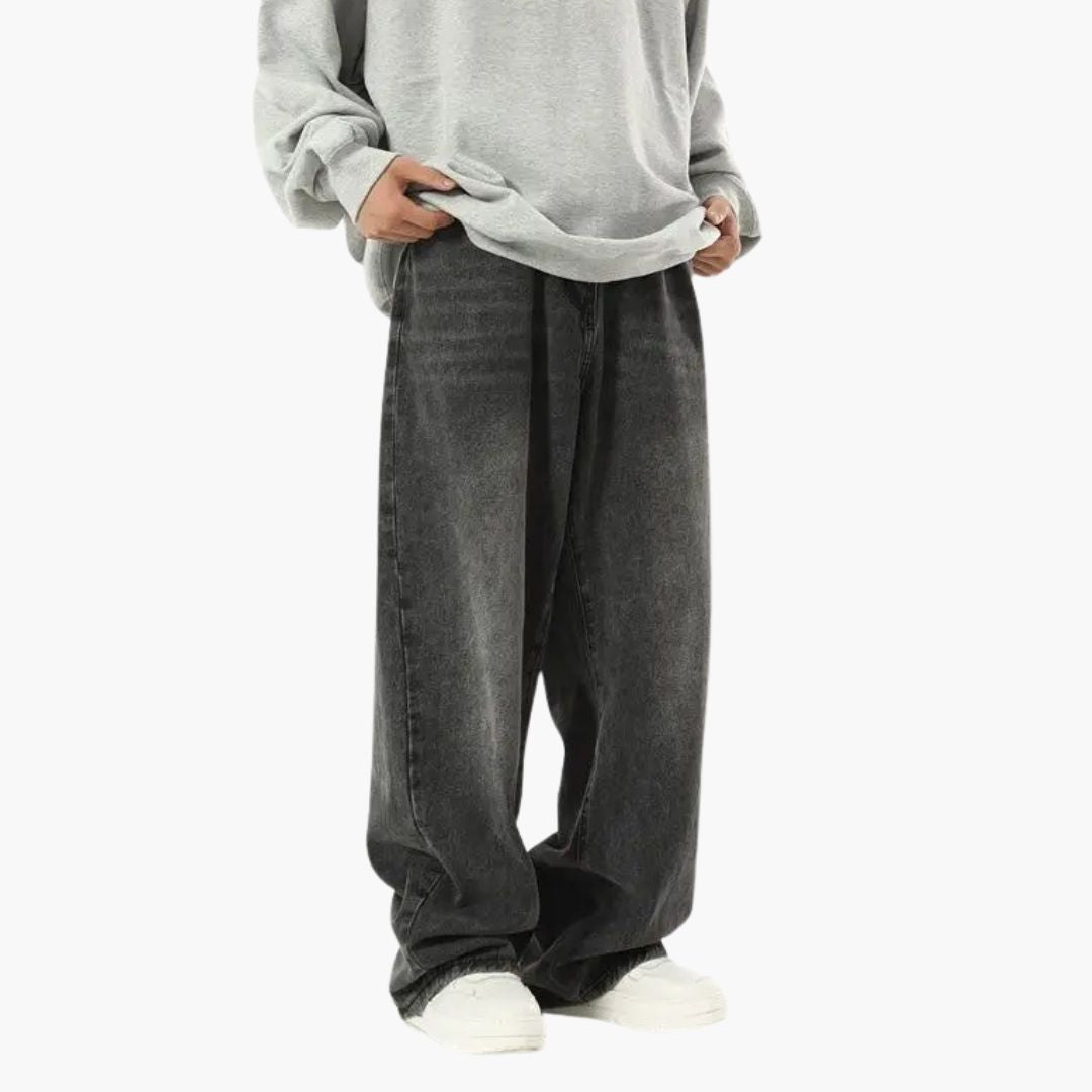 Timothy Men's Relaxed Fit Wide Leg Jeans 2