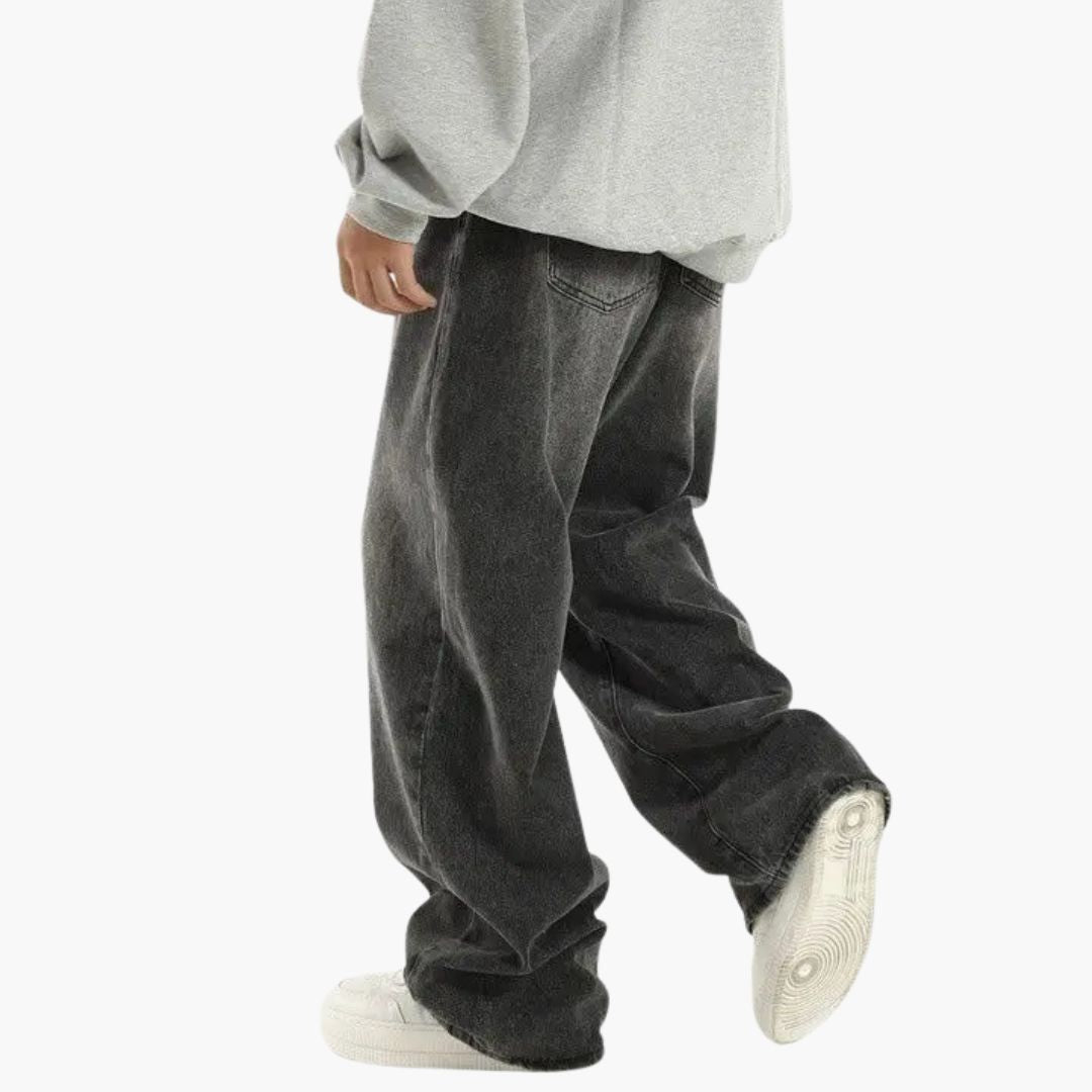 Timothy Men's Relaxed Fit Wide Leg Jeans 4