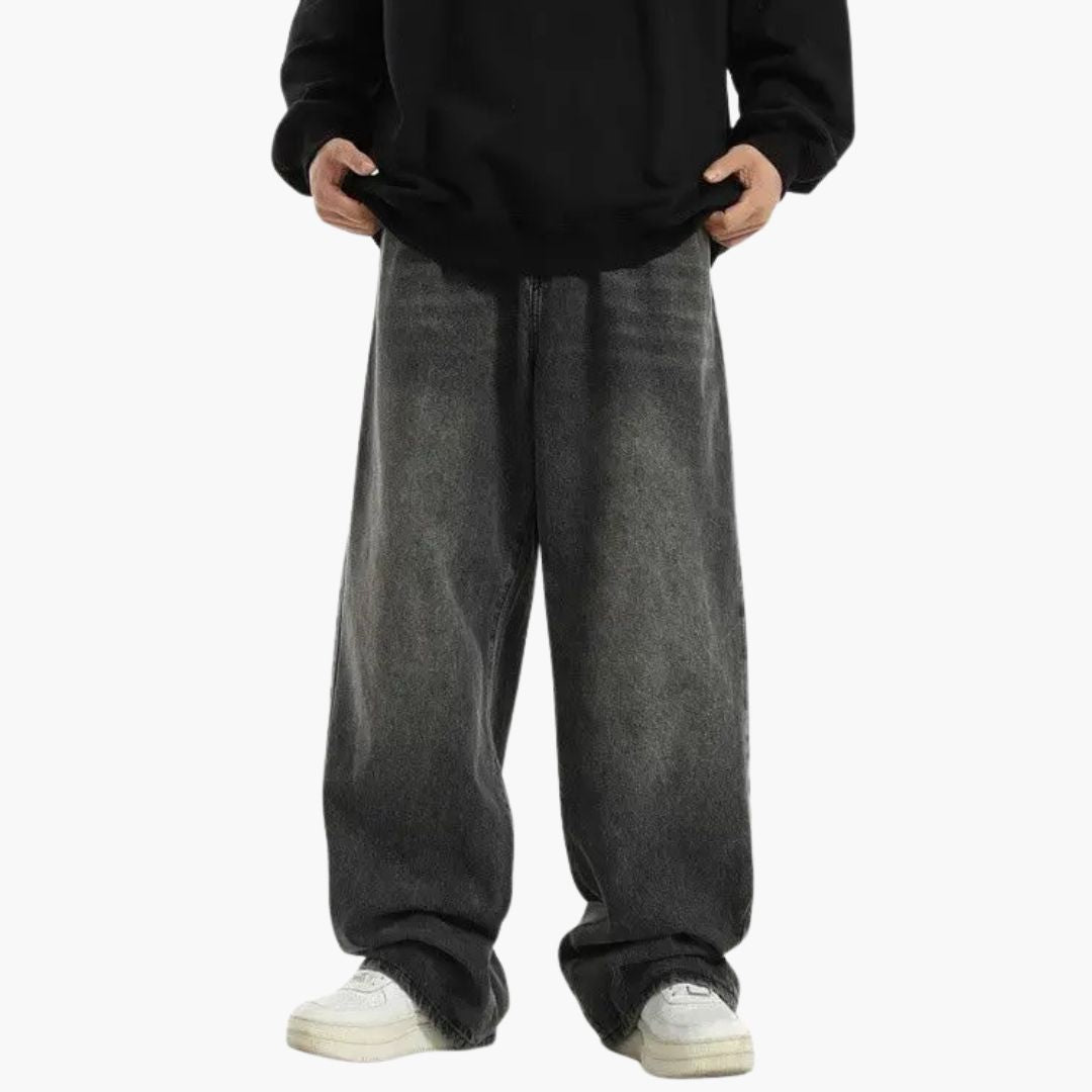 Timothy Men's Relaxed Fit Wide Leg Jeans 6