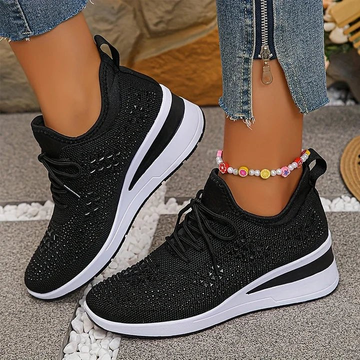 Women's Knit Platform Sneakers