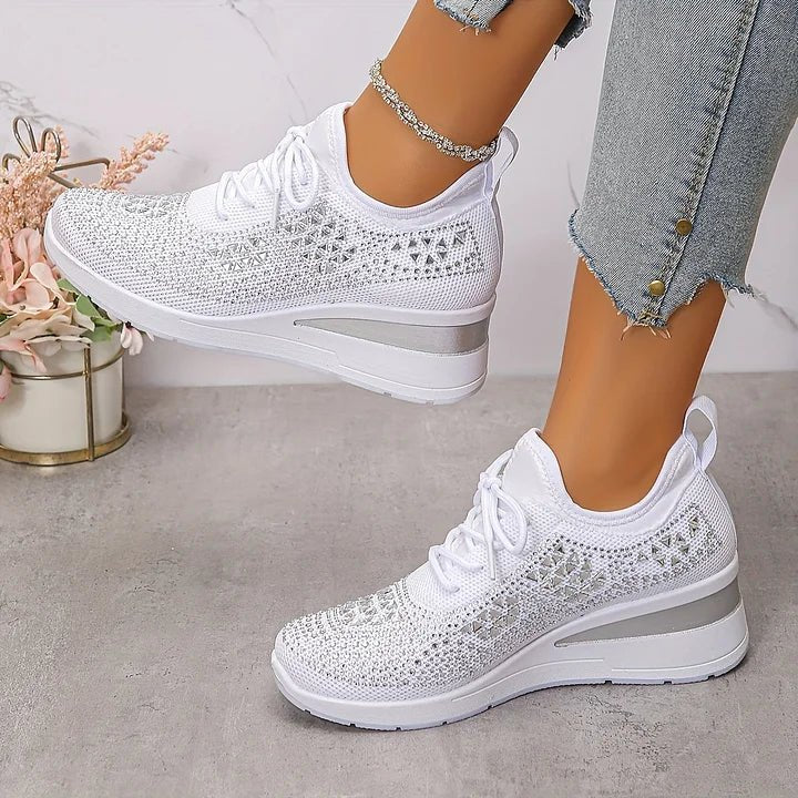 Women's Knit Platform Sneakers