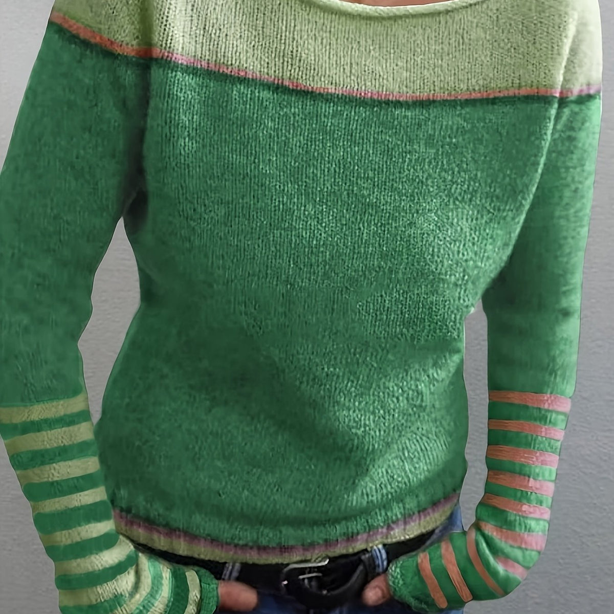 Women's Knit Sweater - Green