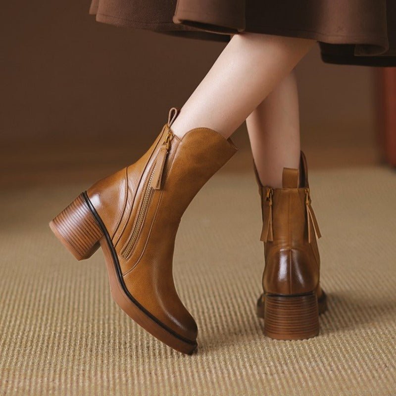 Women's Leather Ankle Boots