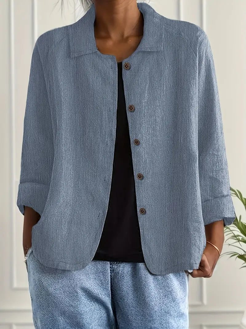 Women's Shirt Jacket - Blue
