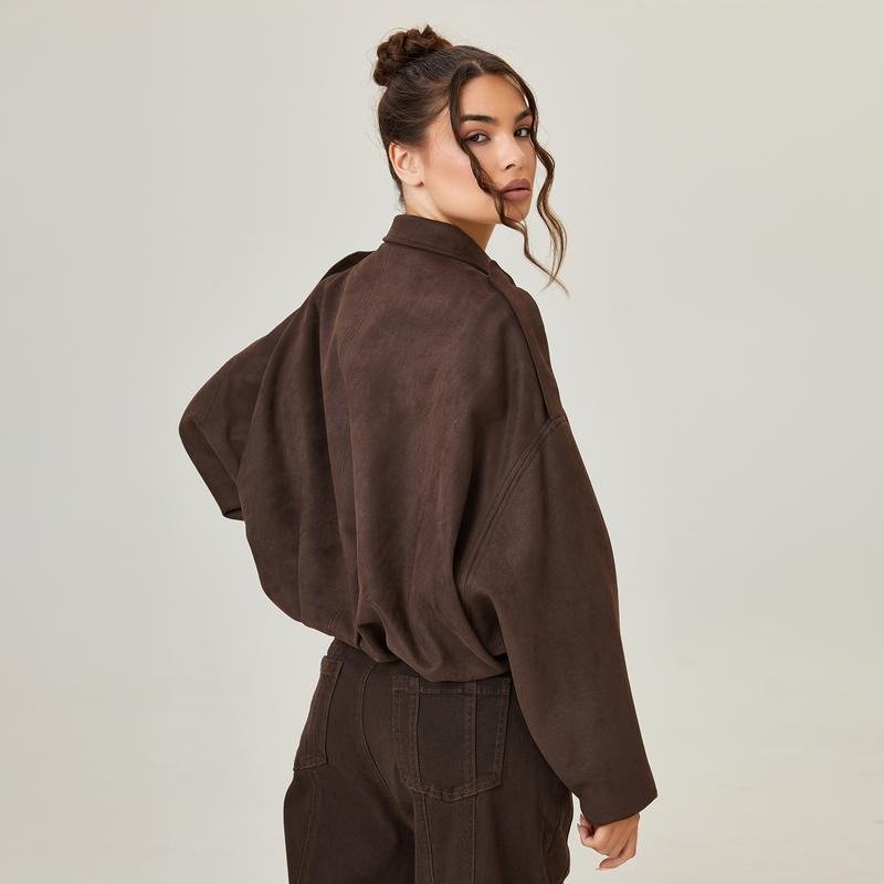 Women's Suede Cropped Jacket