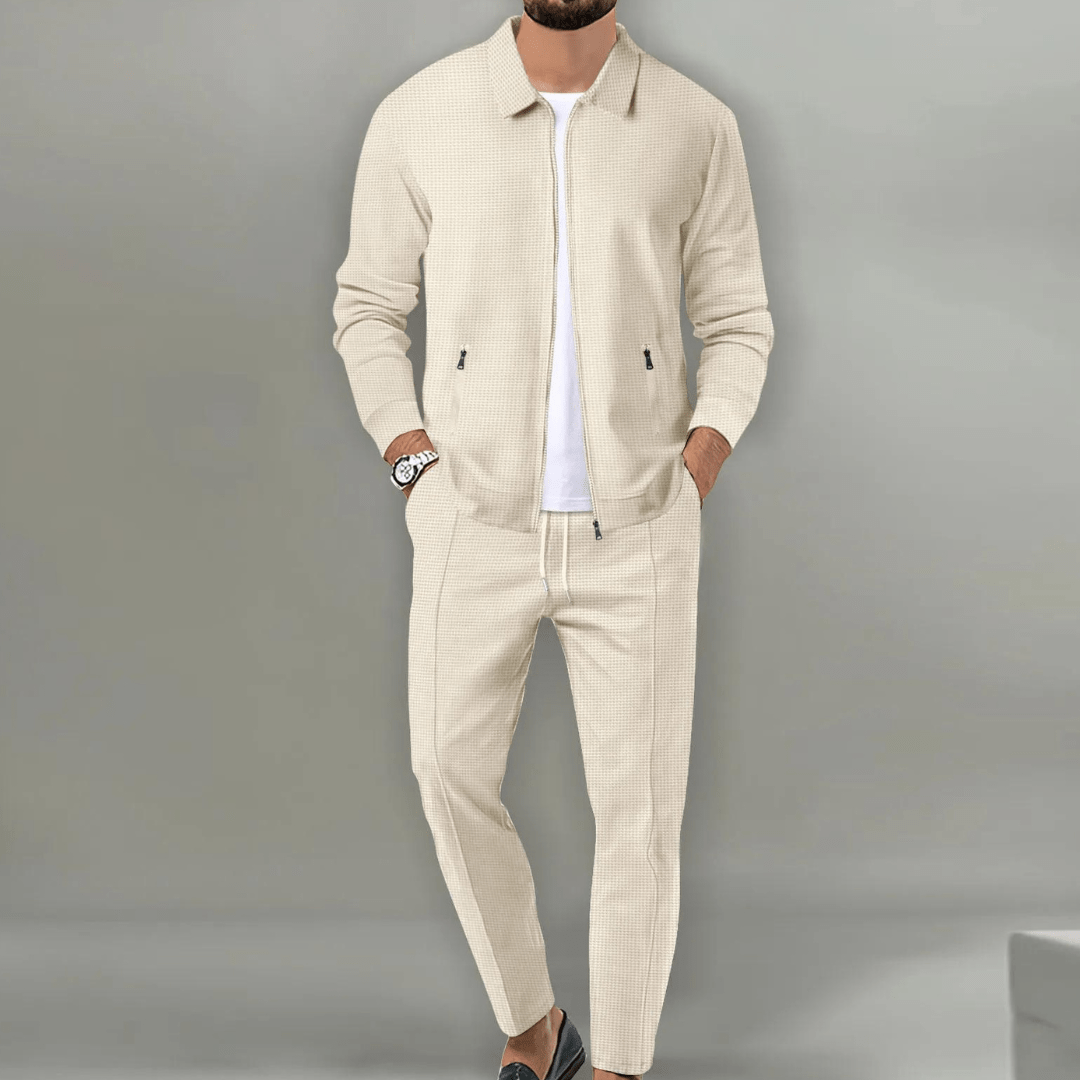 Wesley Men's Zip Up Tracksuit Set 1