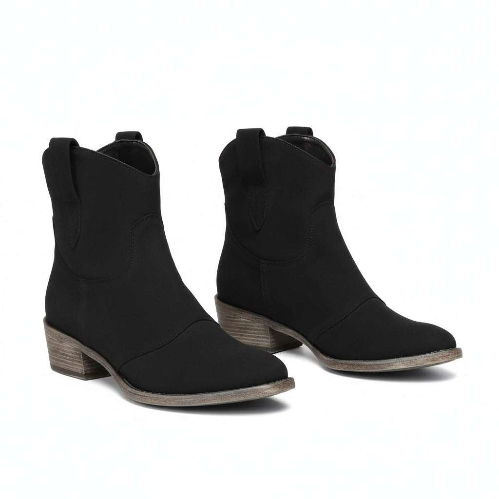 Western Ankle Boots - Black