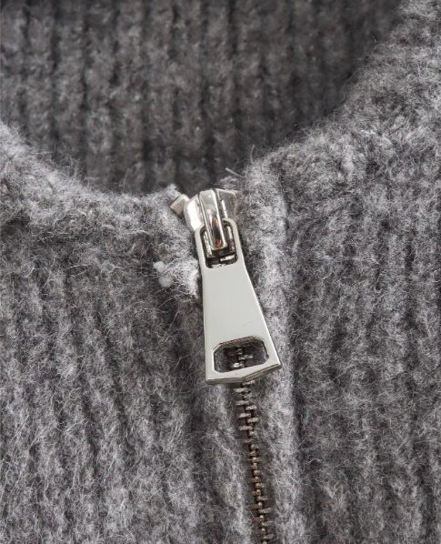 Women's Cropped Wool Cardigan