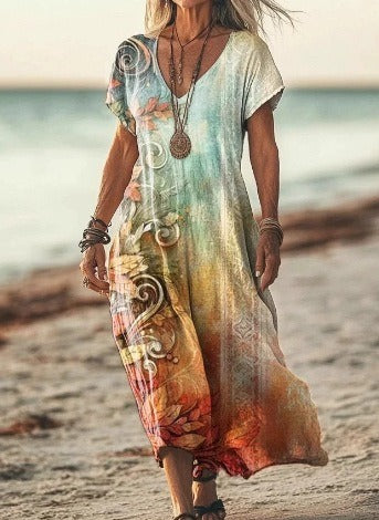 Boho Beach Maxi Dress