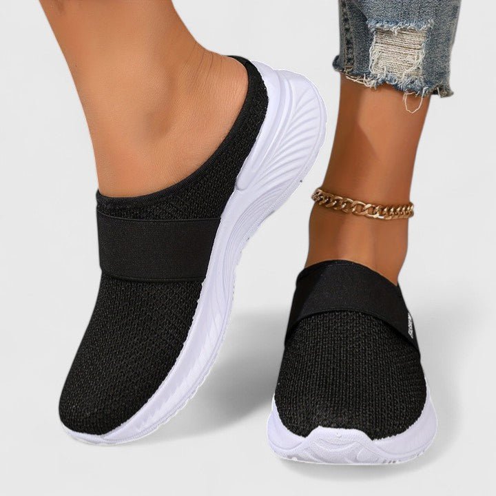 Women's Knit Slip-On Sneakers - Black
