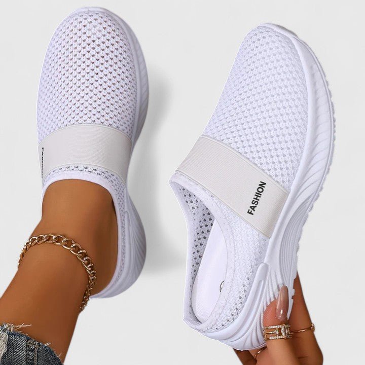 Women's Knit Slip-On Sneakers - White