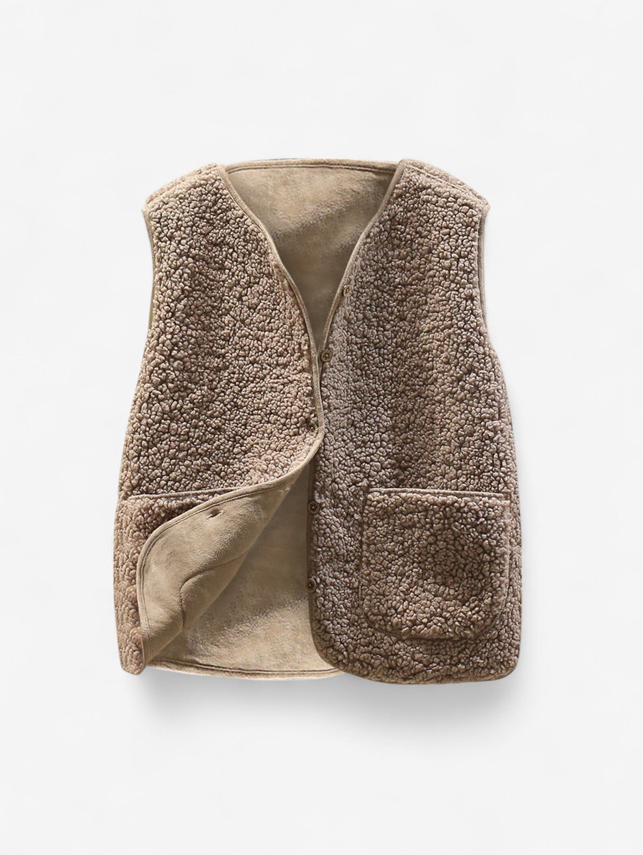 Women’s Sleeveless Button Down Gilet Vest 4