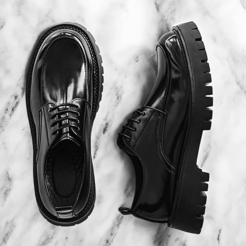 Xavier Men's Leather Platform Oxford Shoes 5