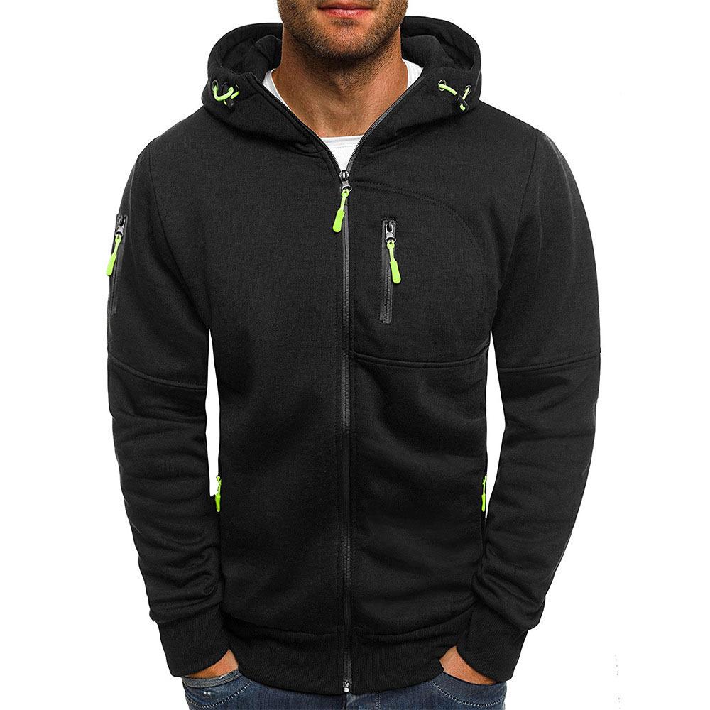 Zachary Men's Fleece Zip Up Hoodie 5