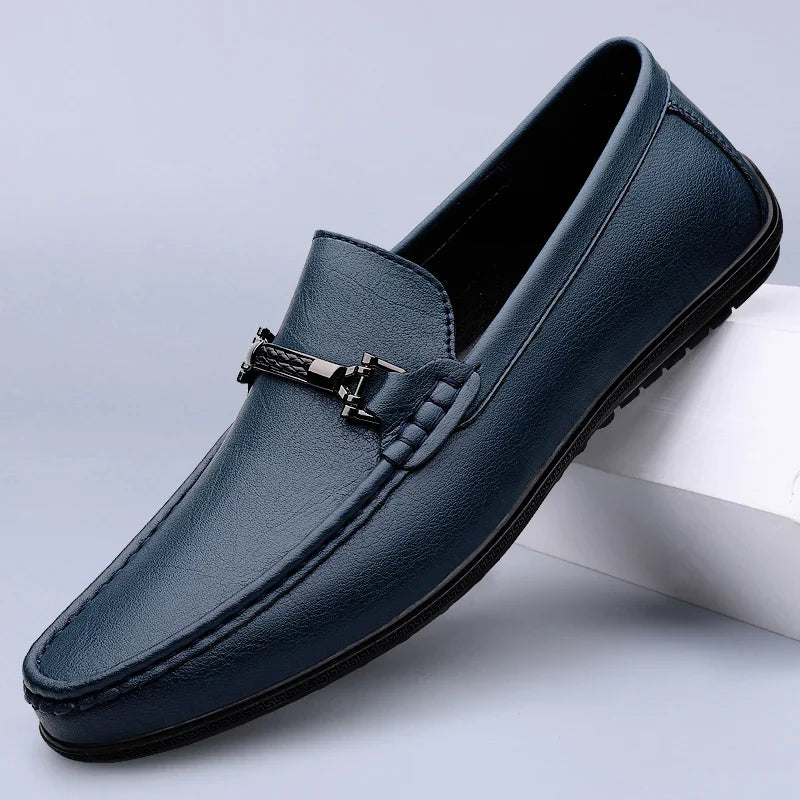 Edmund Men's Leather Slip On Loafers 1