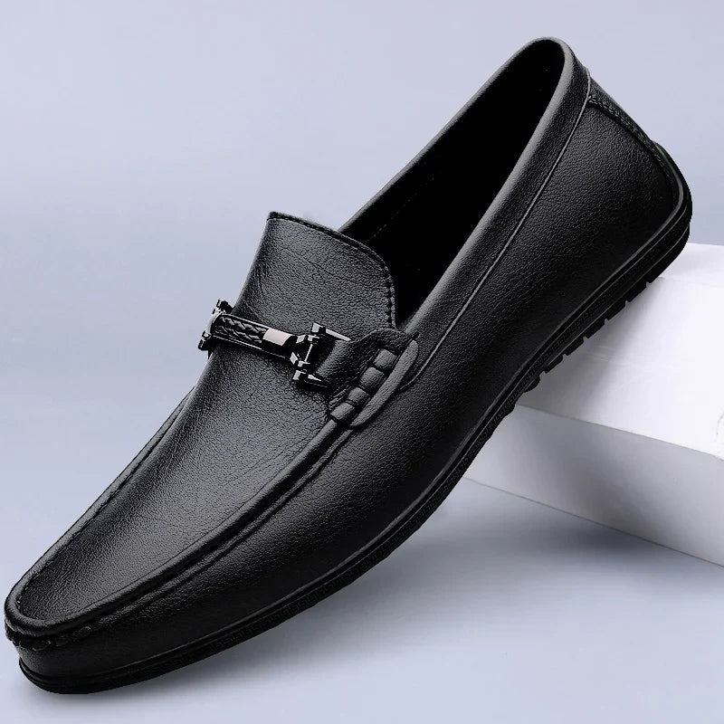 Edmund Men's Leather Slip On Loafers 2