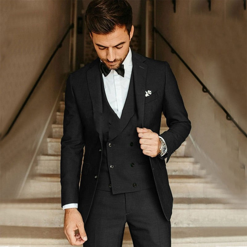Aaron Men's Double Breasted Three Piece Suit 1