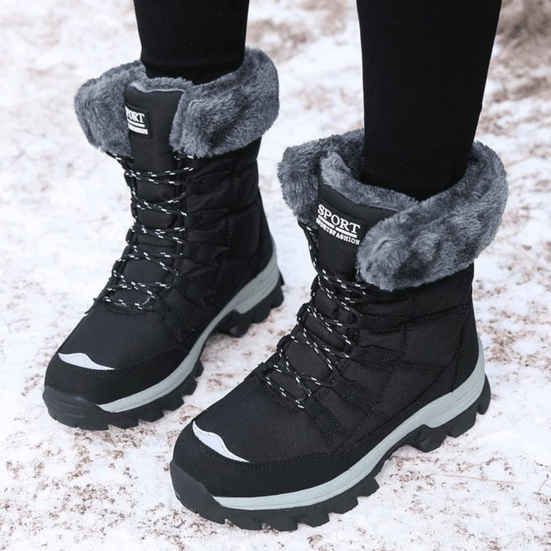 Abigail Women's Fleece Lace Up Ankle Boots 2