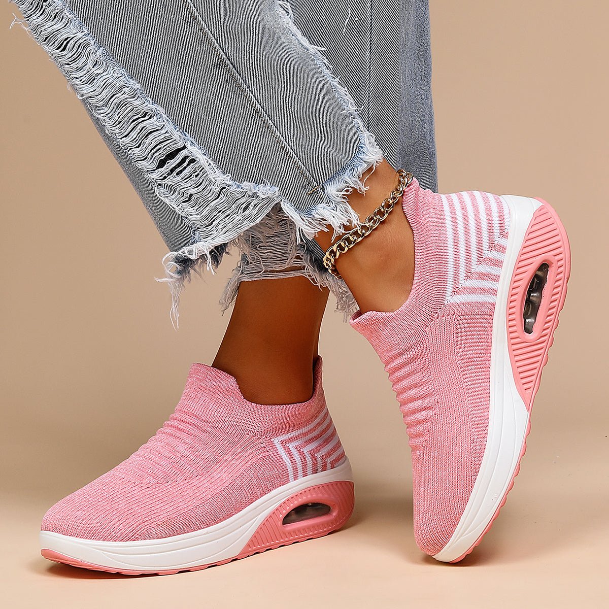 Women's Knit Platform Sneakers