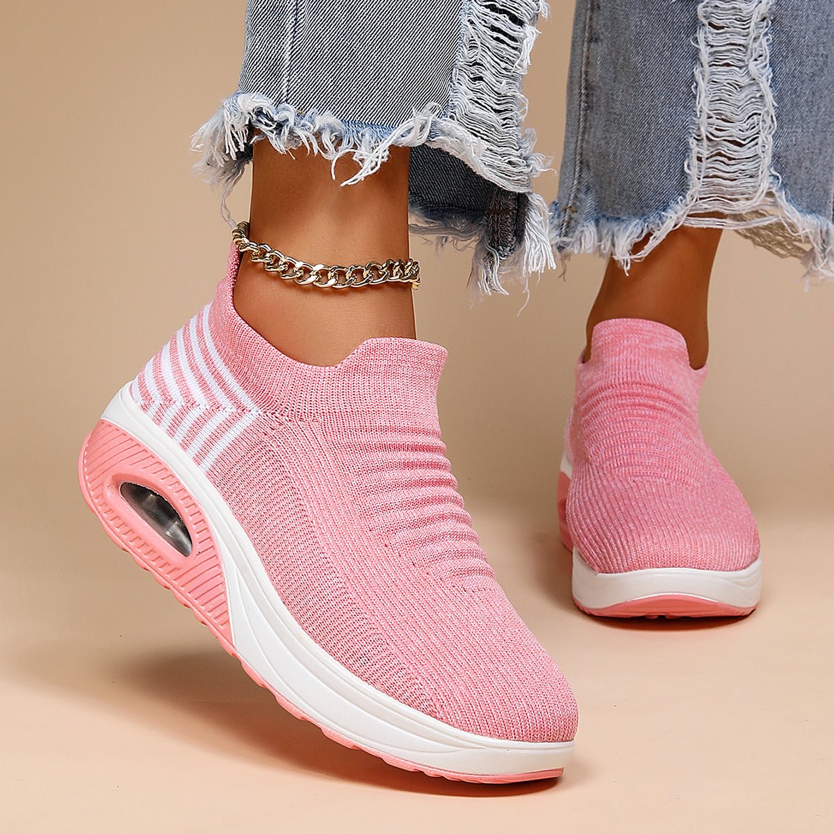 Women's Knit Platform Sneakers