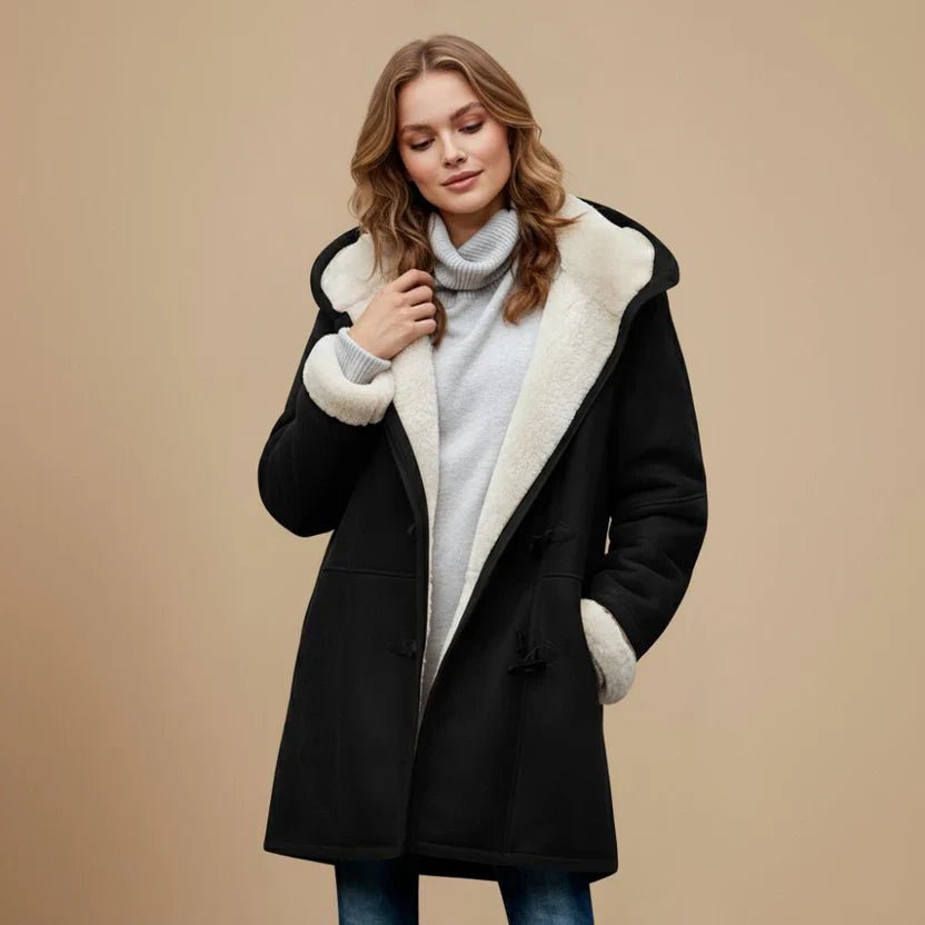 Women's Oversized Shearling-Lined Duffle Coat