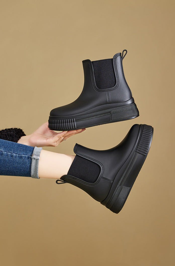 Women's Platform Chelsea Rain Boots