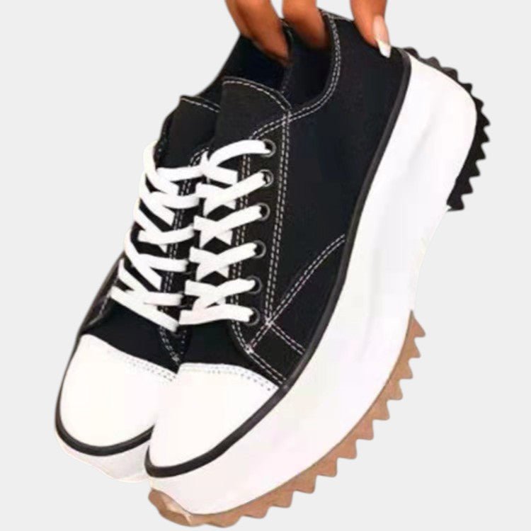 Women's Platform Sneakers - Black