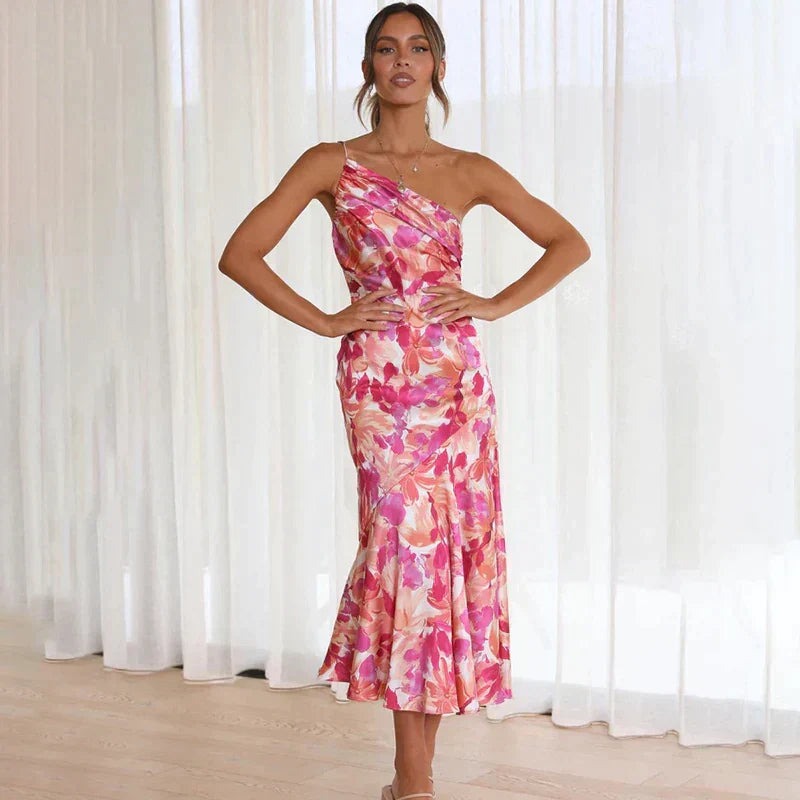 Floral Wedding Guest Midi Dress