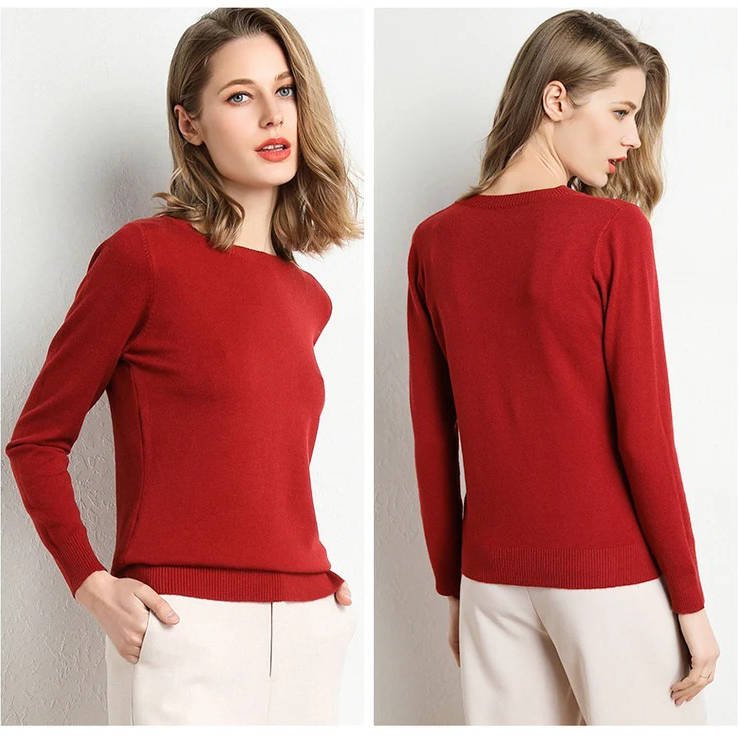 Women's Wool Crew Neck Sweater