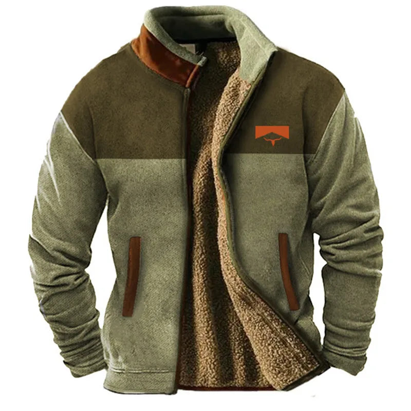 Aiden Men's Fleece Zip Up Jacket 1