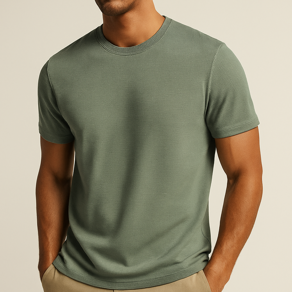 Albert Men's Ribbed Cotton T-Shirt 8