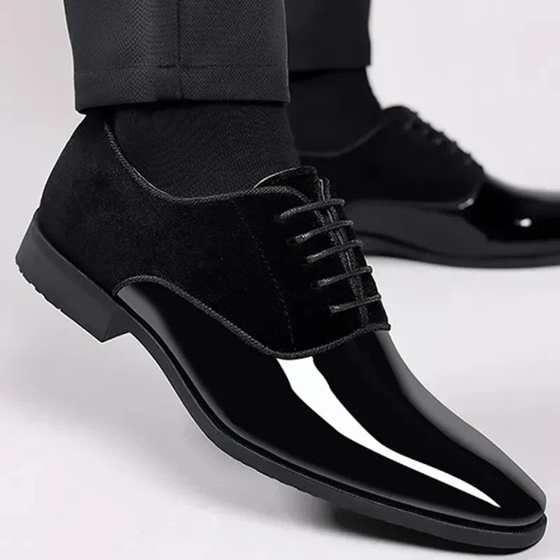 Alexander Men's Patent Leather Oxford Shoes 1