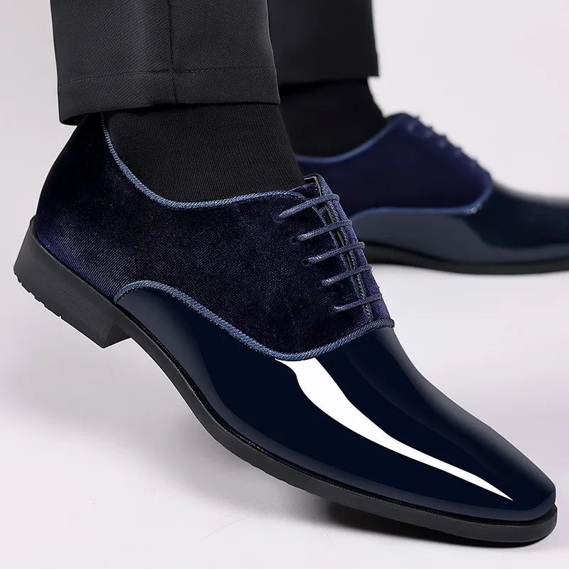 Alexander Men's Patent Leather Oxford Shoes 8