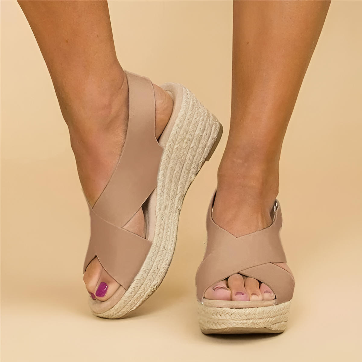 Amber Women's Espadrille Platform Wedges 1