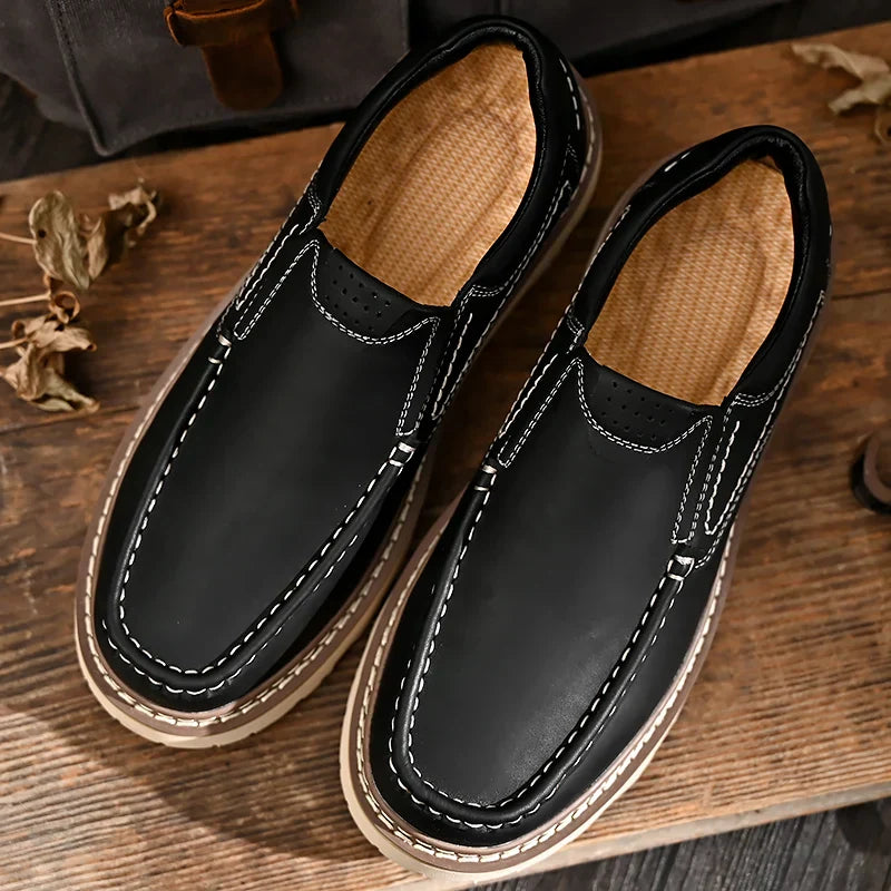Archie Men's Leather Slip On Loafers 6