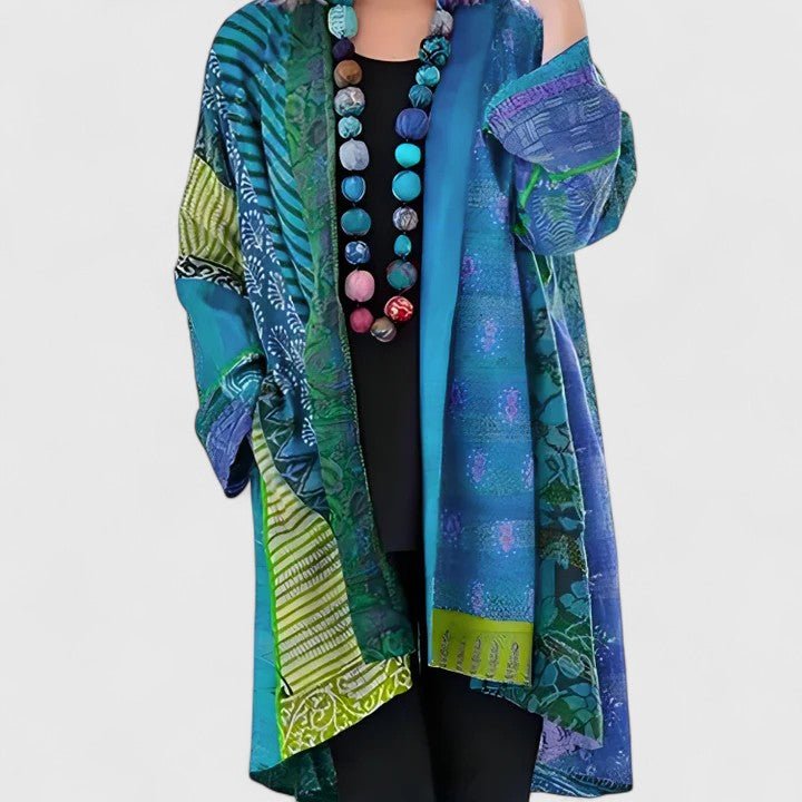 Women's Kimono Duster Cardigan - Blue