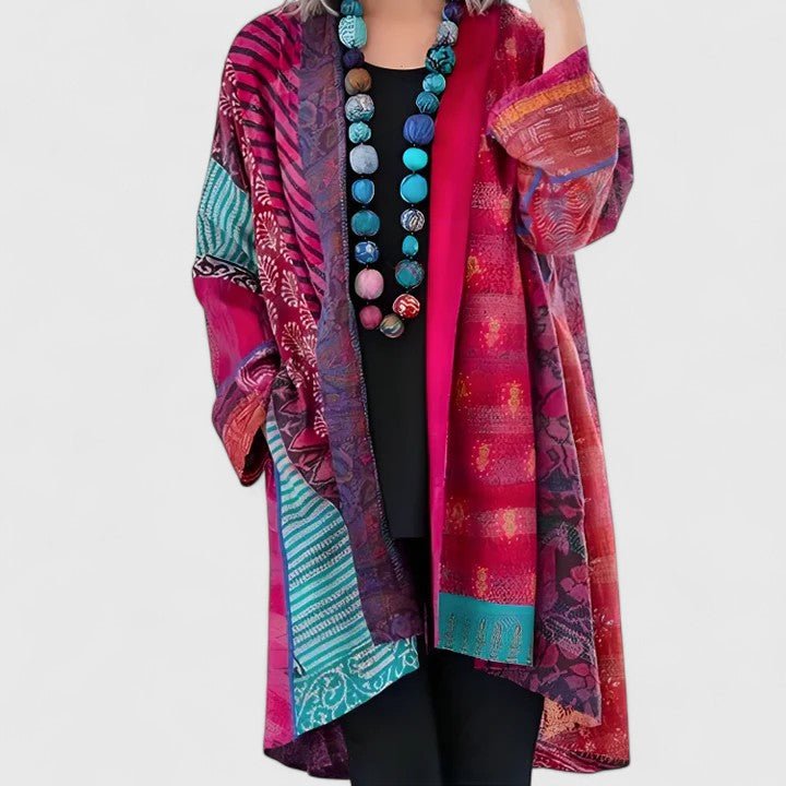 Women's Kimono Duster Cardigan - Pink