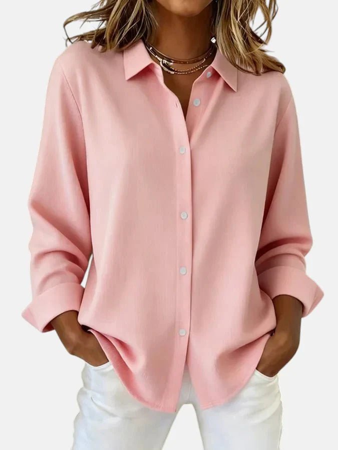 Women's Oversized Blouse - Pink