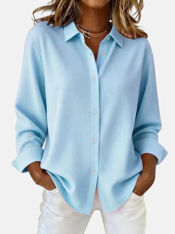 Women's Oversized Blouse - Blue