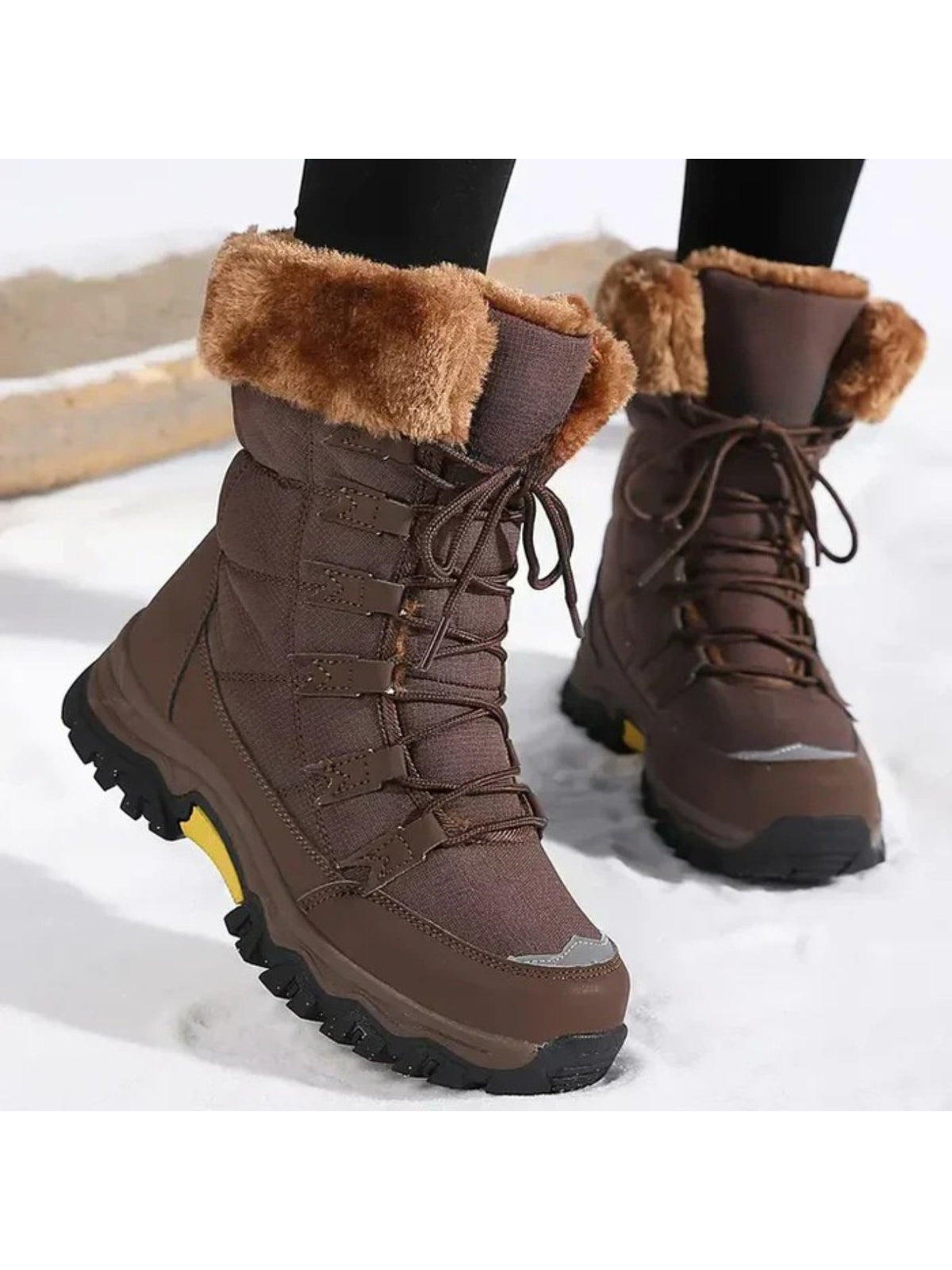 Women's Snow Boots - Brown