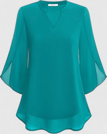 Women's V-Neck Chiffon Blouse