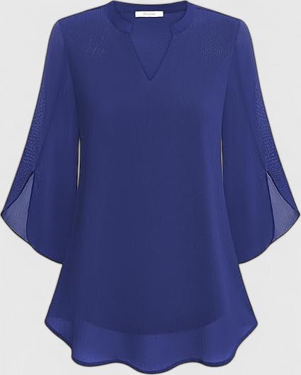 Women's V-Neck Chiffon Blouse