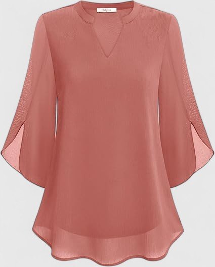 Women's V-Neck Chiffon Blouse