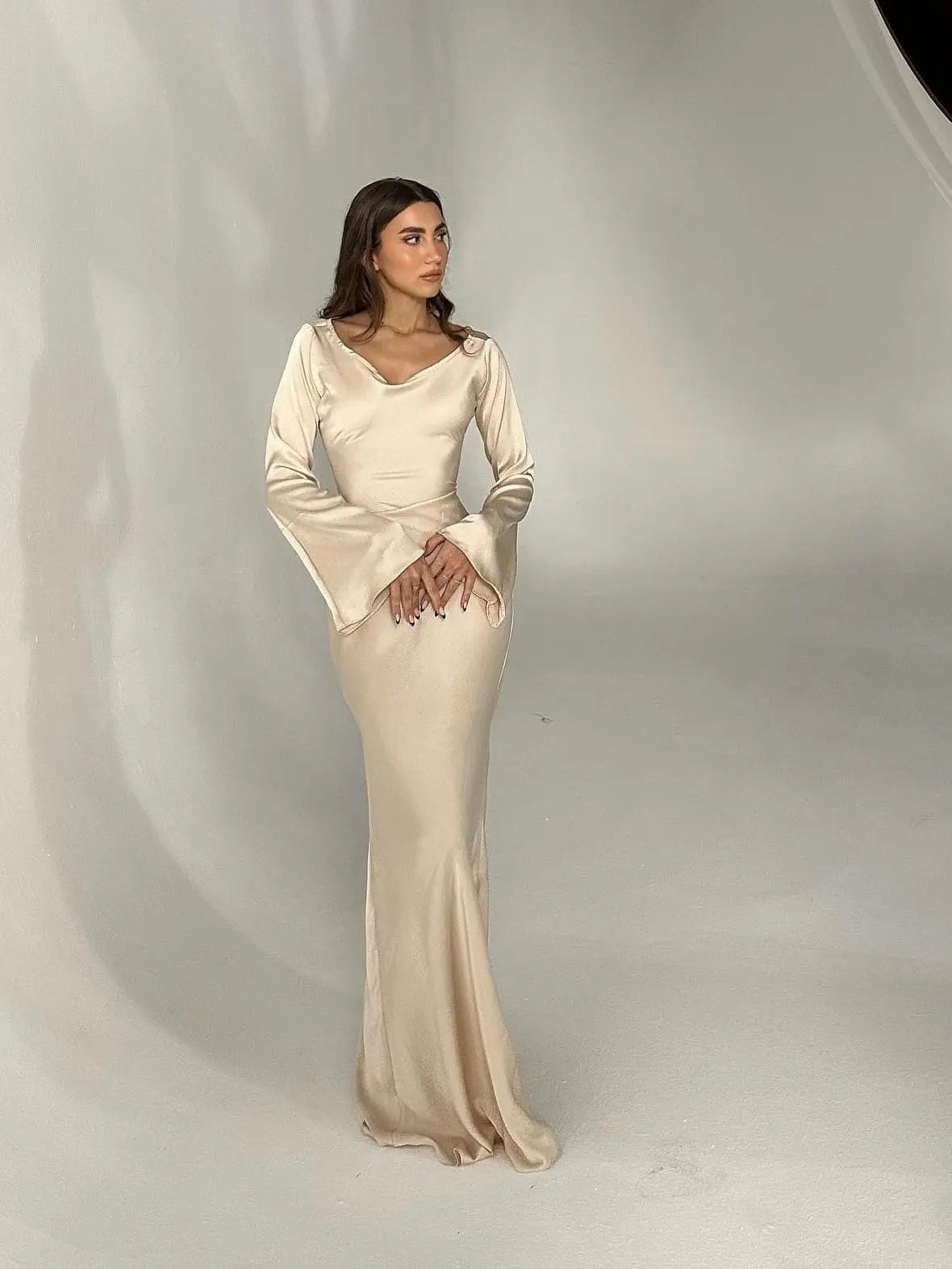 Long Sleeve Bodycon Maxi Dress