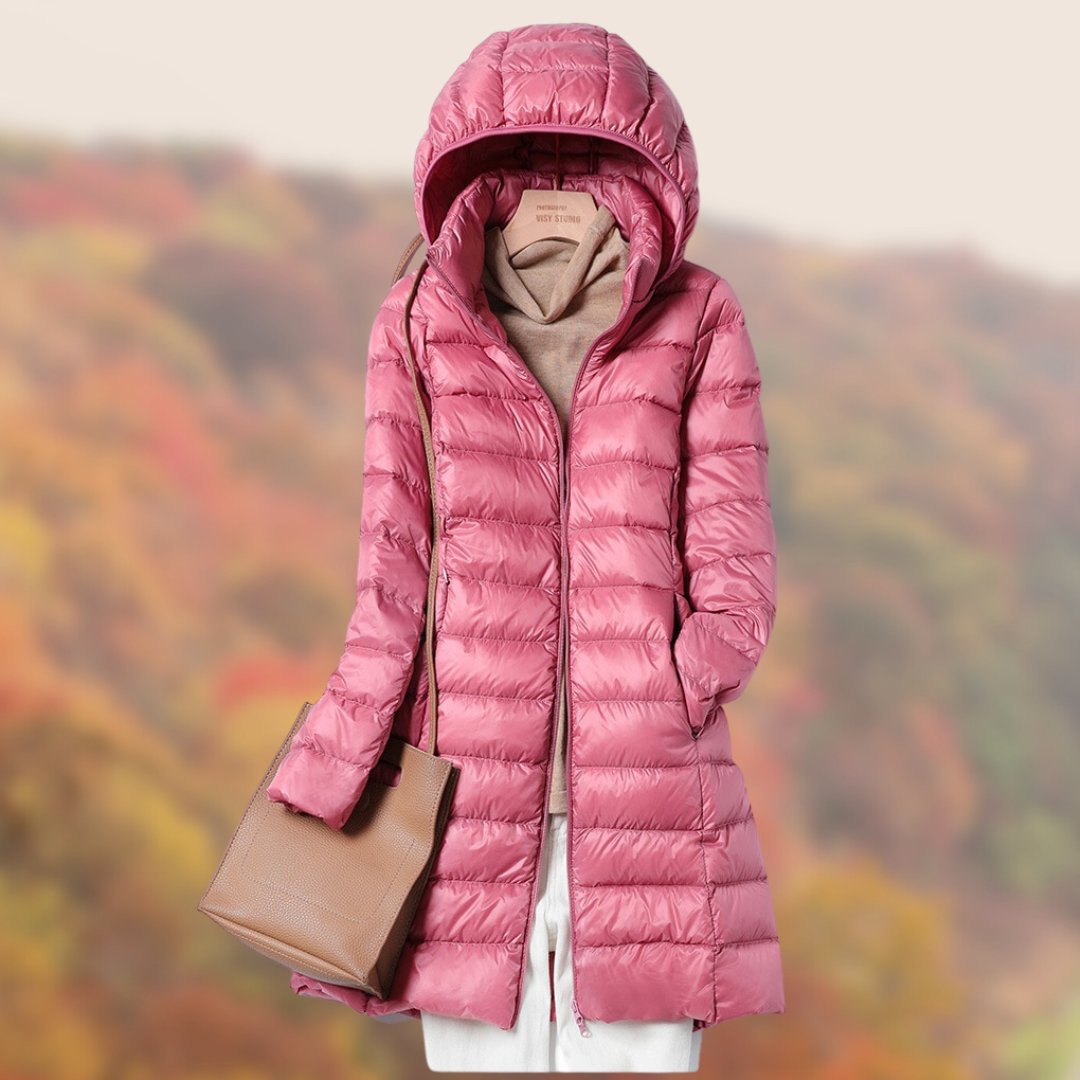 Women's Puffer Coat - Pink